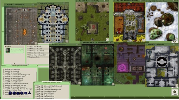 Fantasy Grounds - Map Pack Fantasy Locations (Map Pack)
