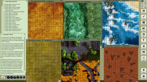 Fantasy Grounds - Map Pack Terrain and Battlemats (Map Pack)