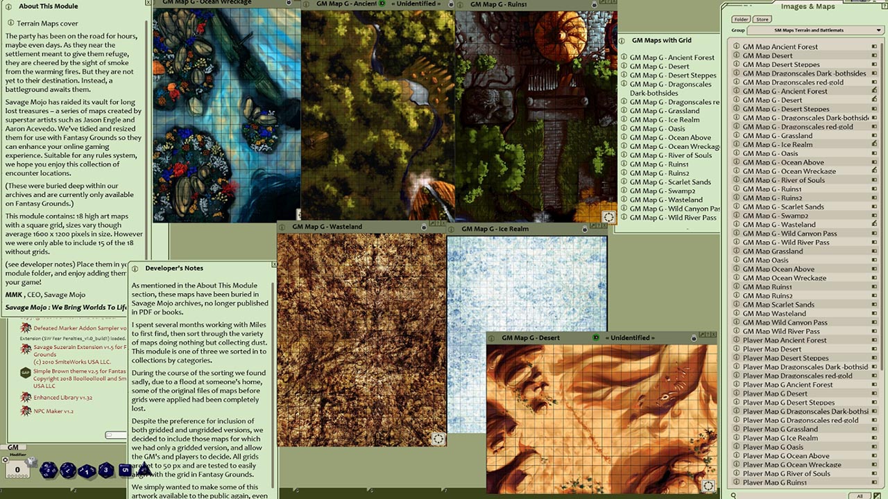 Fantasy Grounds - Map Pack Terrain and Battlemats (Map Pack) screenshot 1