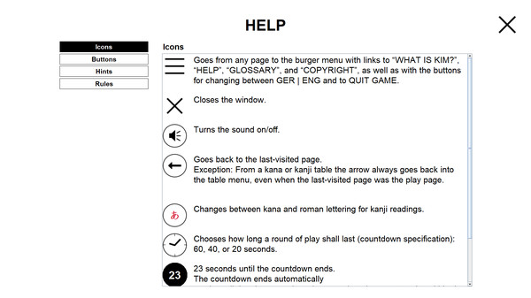 Screenshot z Kanji in Motion