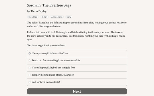 Screenshot z Sordwin: The Evertree Saga