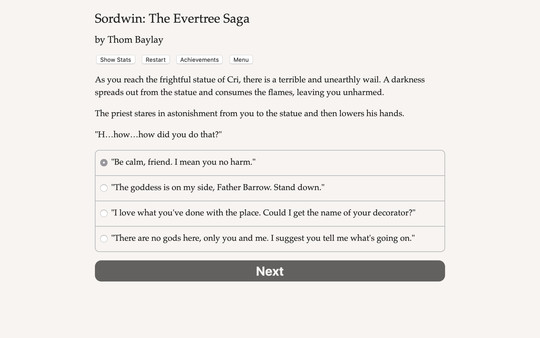 Screenshot z Sordwin: The Evertree Saga