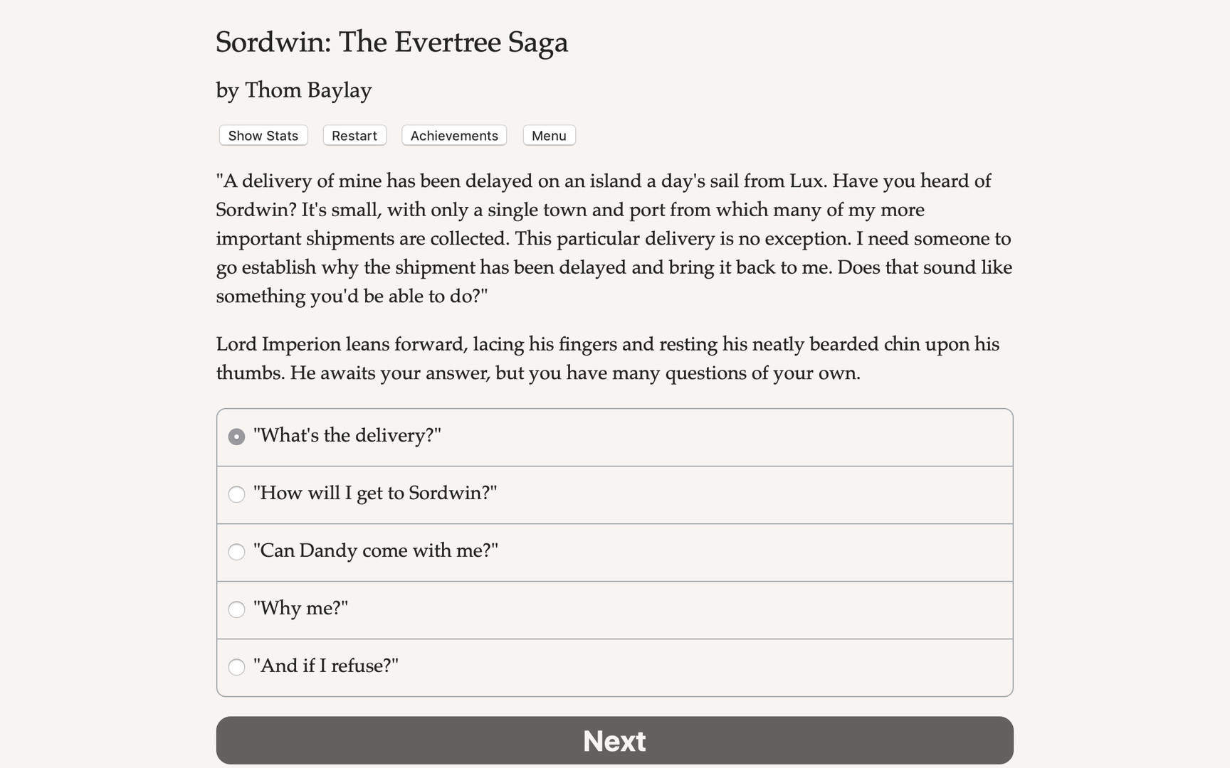 Sordwin: The Evertree Sagaのスクリーンショット 1