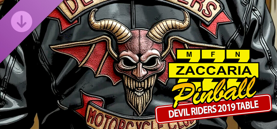 Zaccaria Pinball - Devil Riders 2019 Table cover art