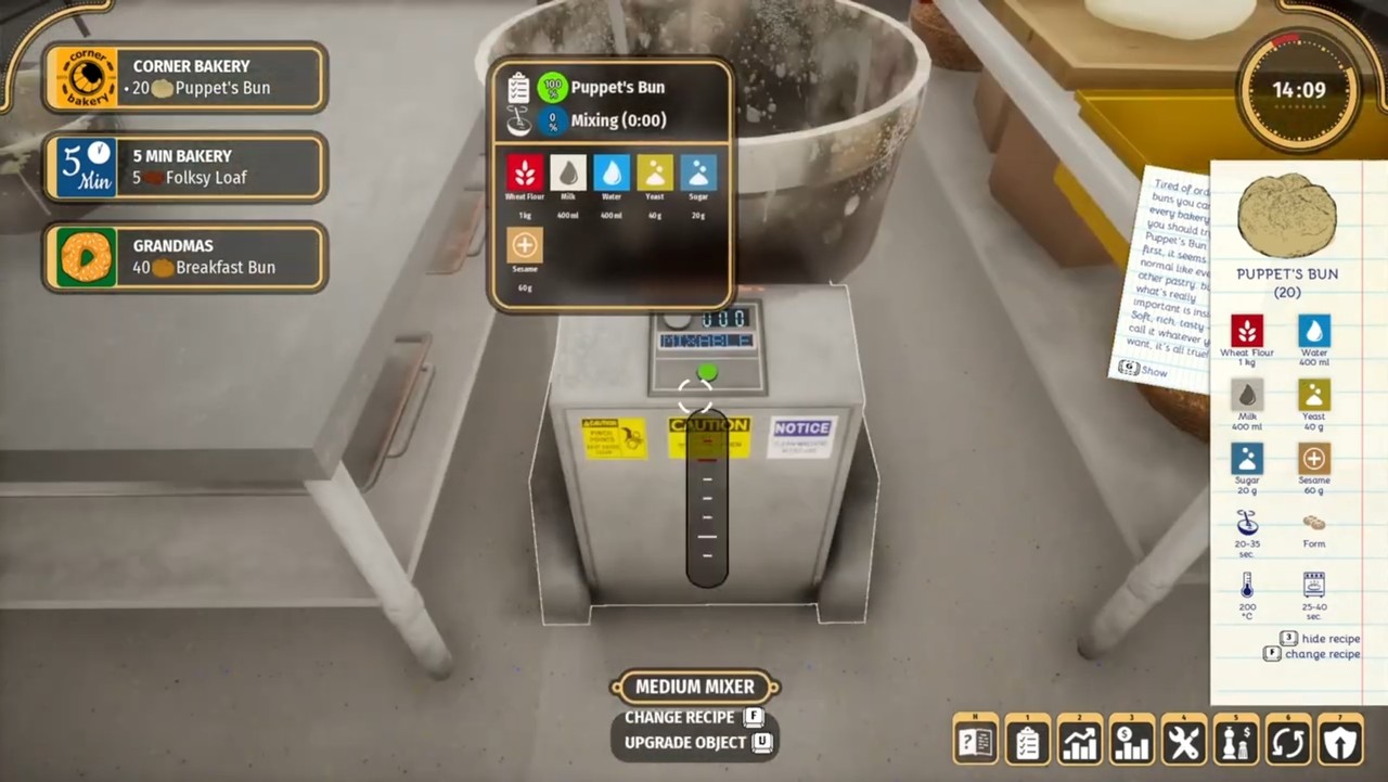 screenshot of Bakery Simulator 20