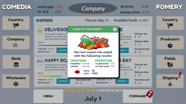 Screenshot z Mango Cart