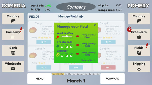 Screenshot z Mango Cart