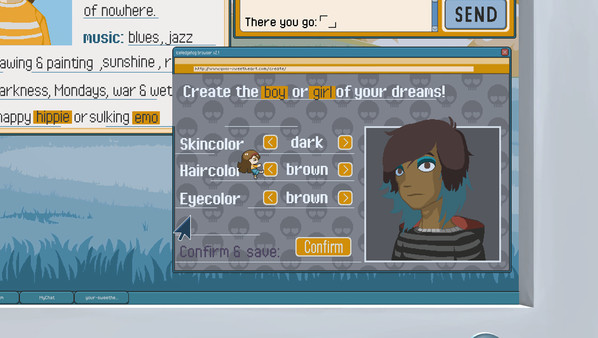 Screenshot z Letters - a written adventure