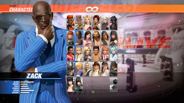 DOA6 Character: Zack