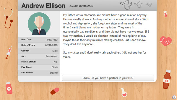 Screenshot z The Psychiatrist: Major Depression