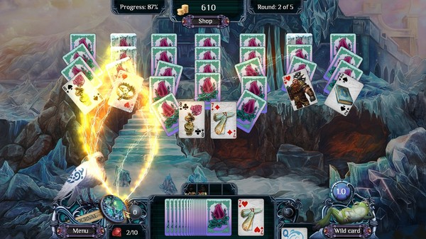 Screenshot z Winter Solitaire