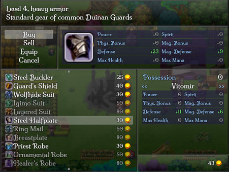 Screenshot z Tales of Nebezem RPG: Red Peril