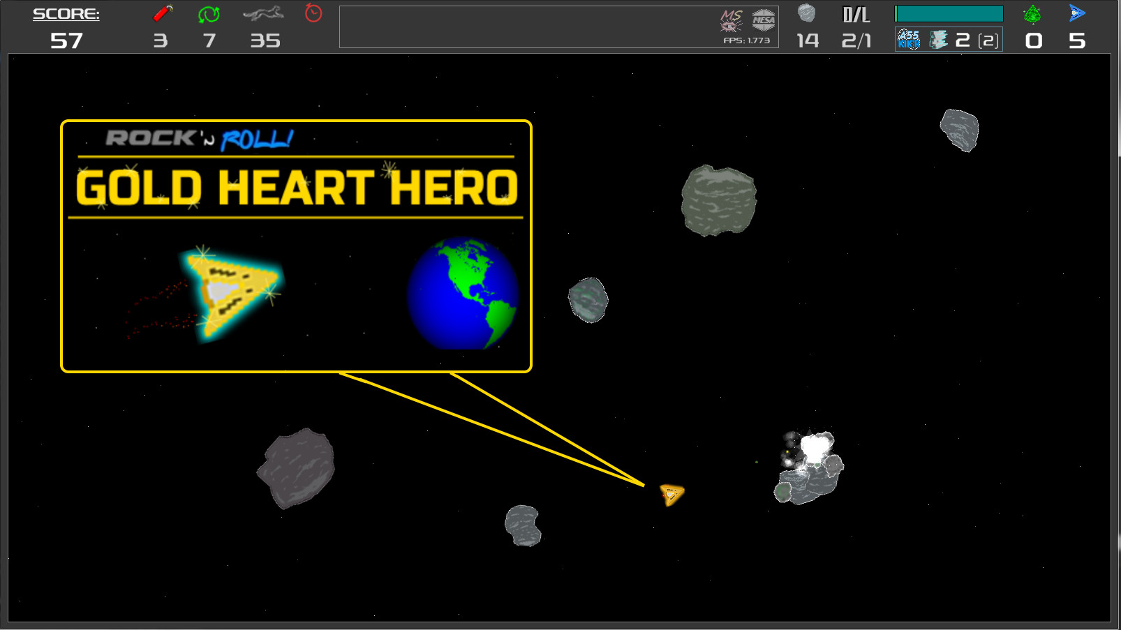 Rock 'N Roll Gold Heart Hero Support ZaxtorGameS DLC Featured Screenshot #1