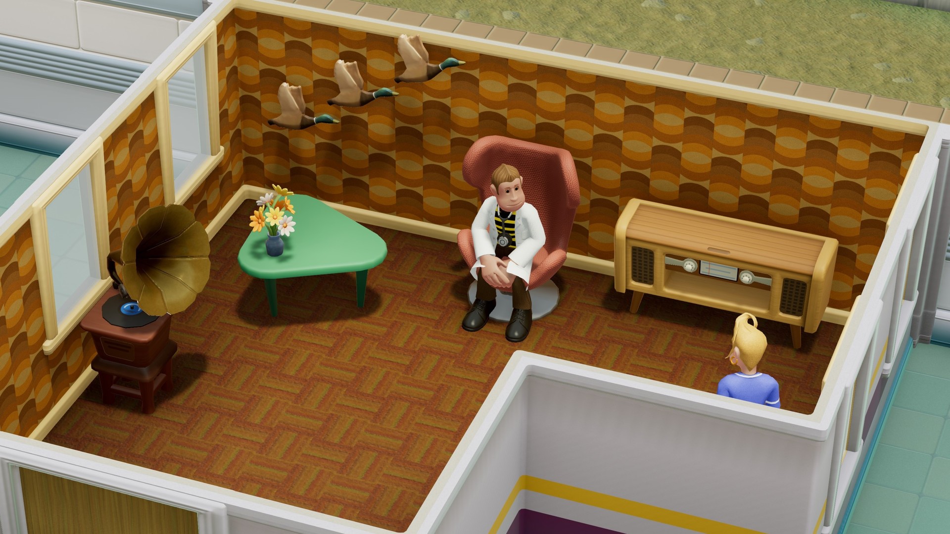 Two Point Hospital: Retro Items pack Featured Screenshot #1