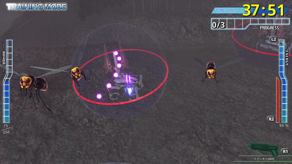 EARTH DEFENSE FORCE 4.1 WINGDIVER THE SHOOTER - TRAINING MODE