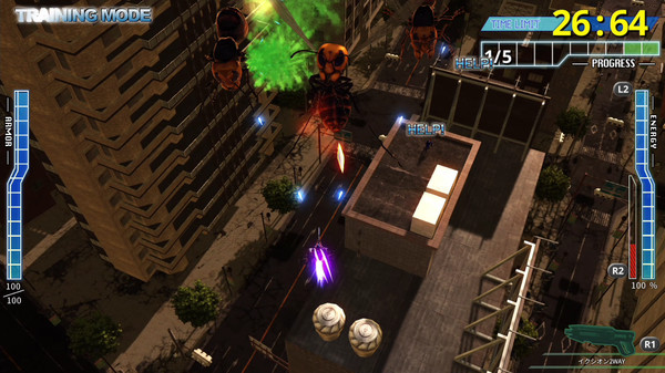 EARTH DEFENSE FORCE 4.1 WINGDIVER THE SHOOTER - TRAINING MODE