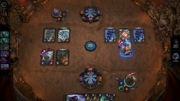 Screenshot z PHAGEBORN online card game