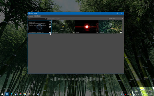 Screenshot z RainDesktop