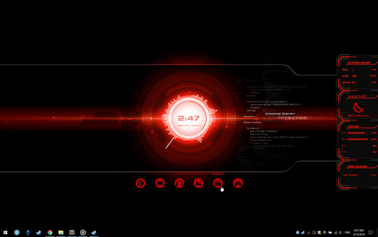 Screenshot z RainDesktop