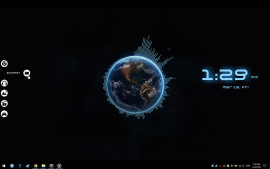 Screenshot z RainDesktop