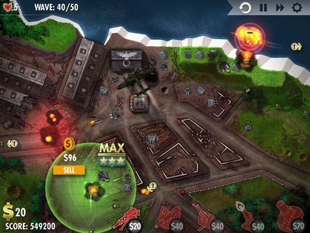 Screenshot z iBomber Defense