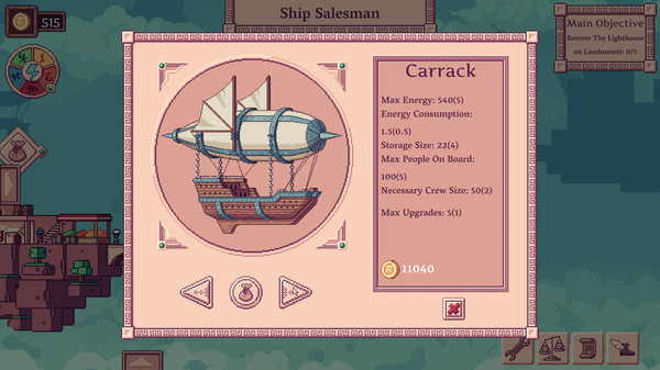 Screenshot z Merchant of the Skies