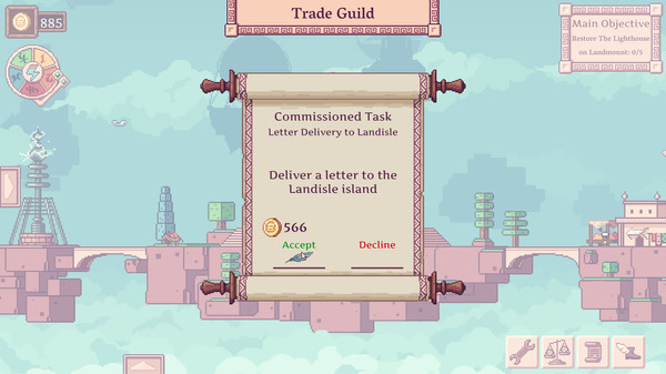 Screenshot z Merchant of the Skies