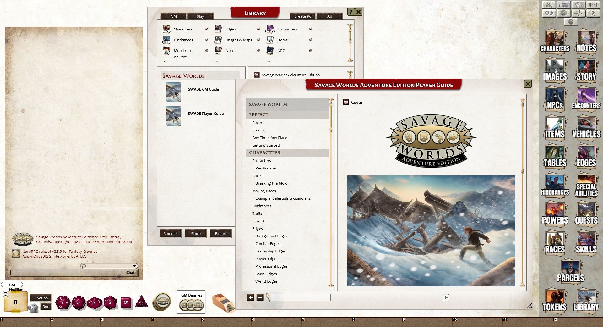 Fantasy Grounds - Savage Worlds Adventure Edition (SWADE) Featured Screenshot #1