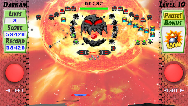 Screenshot z AttackNoids