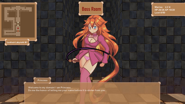 Screenshot z Lustlock Labyrinth