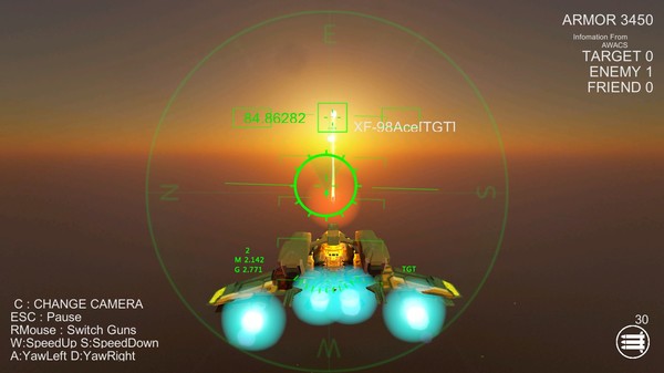Screenshot z Massive Air Combat