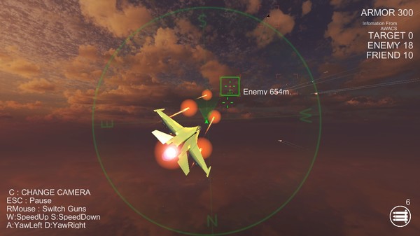 Screenshot z Massive Air Combat