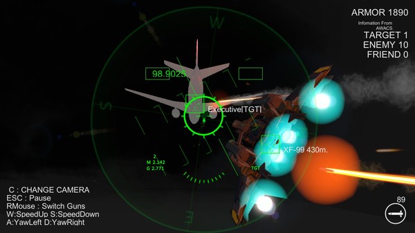 Screenshot z Massive Air Combat