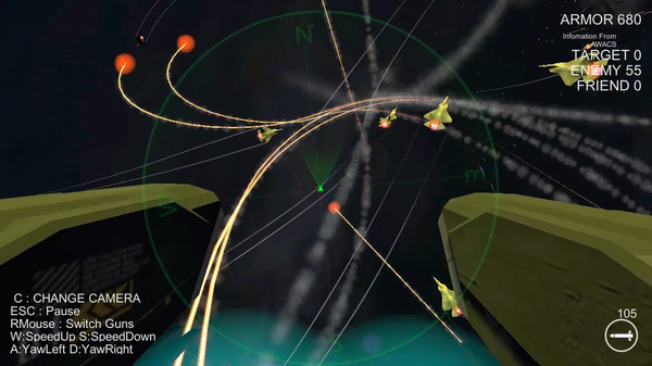 Screenshot z Massive Air Combat