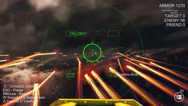 Screenshot z Massive Air Combat
