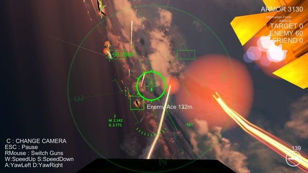 Screenshot z Massive Air Combat