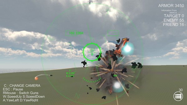 Screenshot z Massive Air Combat