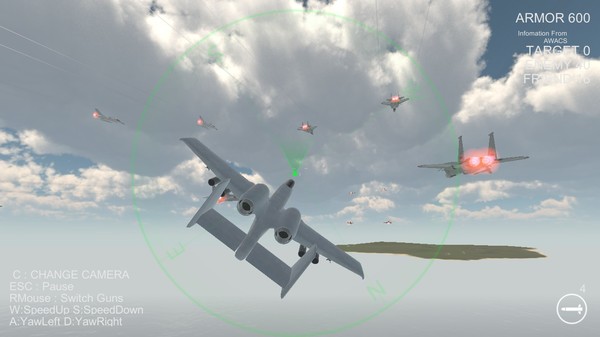Screenshot z Massive Air Combat