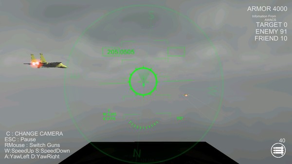Screenshot z Massive Air Combat