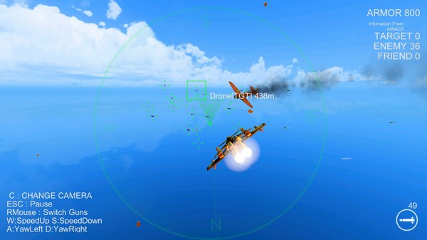 Screenshot z Massive Air Combat