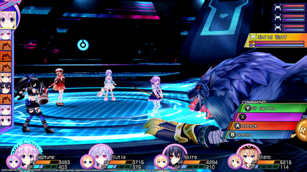 Hyperdimension Neptunia Re;Birth3 Survival Mode.