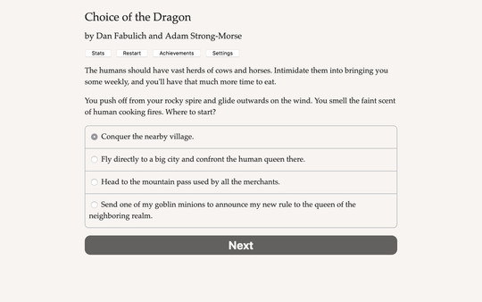 Screenshot z Choice of the Dragon Screenshot z Choice of the Dragon