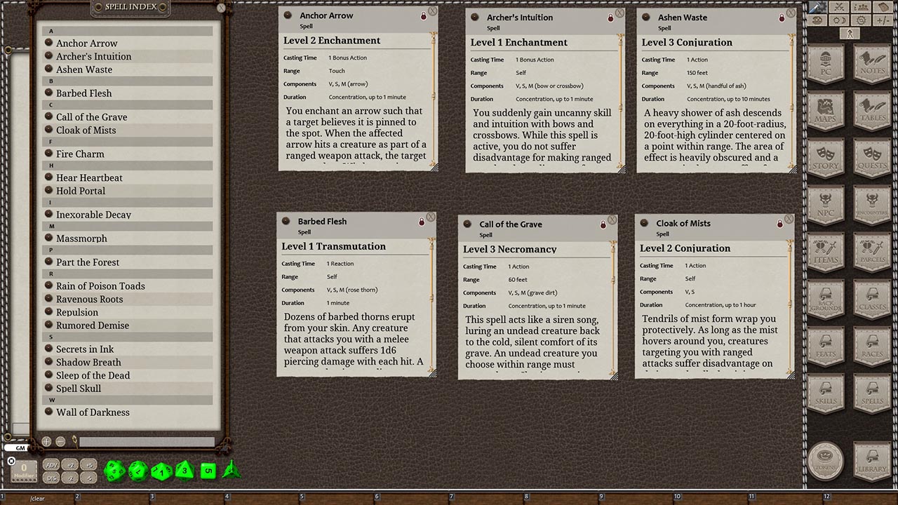 Fantasy Grounds - Libram of Lost Spells, Volume 2 (5E) screenshot 3