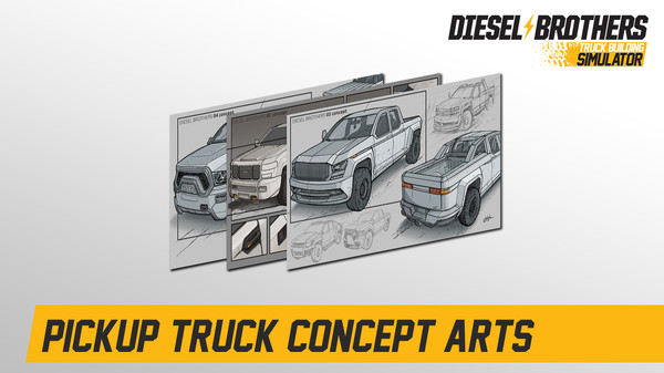 Diesel Brothers: Truck Building Simulator - Cardboard Pickup Mechanic (Papercraft)