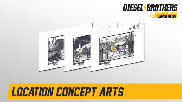 Diesel Brothers: Truck Building Simulator - Cardboard Pickup Mechanic (Papercraft)