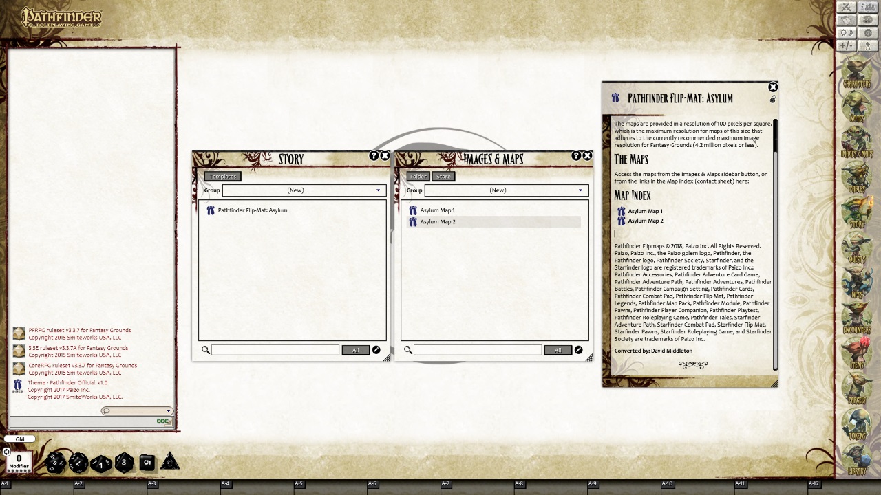 Fantasy Grounds - Pathfinder Flip-Mat: Asylum (Map Pack)のスクリーンショット 1