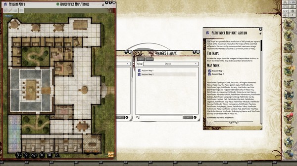 Fantasy Grounds - Pathfinder Flip-Mat: Asylum (Map Pack)