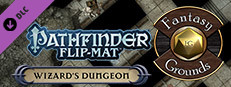Fantasy Grounds - Pathfinder Flip-Mat: Wizard's Dungeon (Map Pack) Small Capsule Image