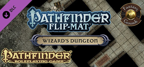 Fantasy Grounds - Pathfinder Flip-Mat: Wizard's Dungeon (Map Pack)