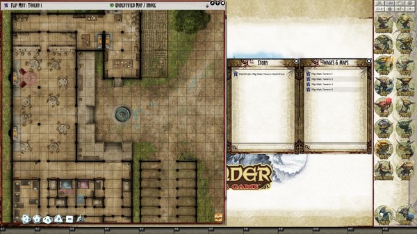 Fantasy Grounds - Pathfinder Flip-Mat: Tavern Multi-Pack (Map Pack)